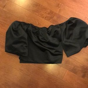 Emerald green off shoulder top